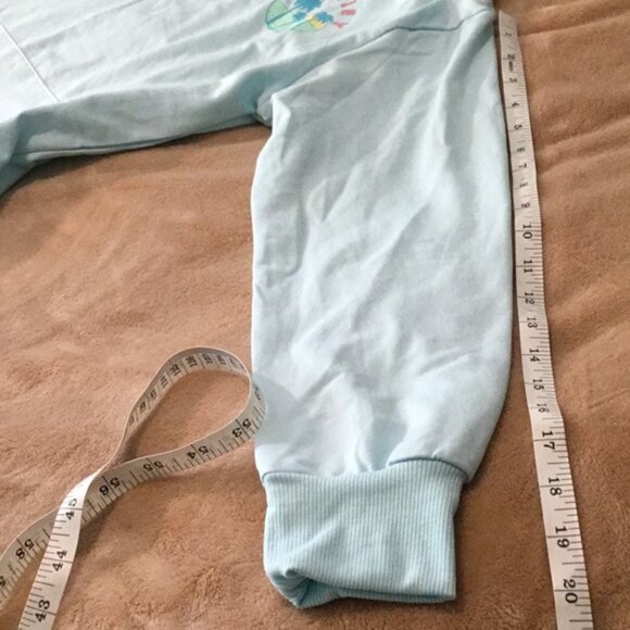 Hurley Sky Blue Hoodie with Tropical Graphic - Picture 6 of 8